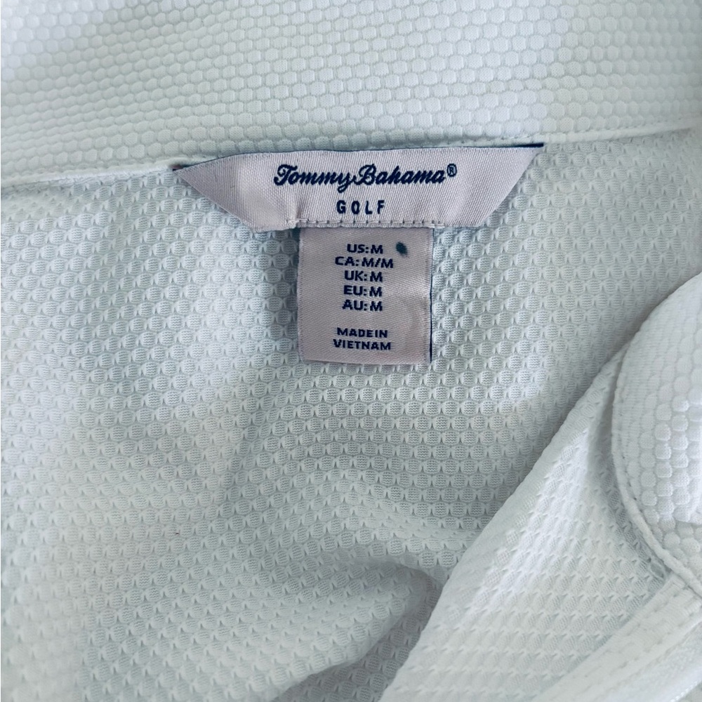 Tommy Bahama golf White Zip-Up sweater - Picture 9 of 9